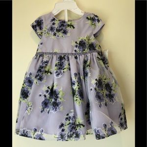[Pippa & Julie] Purple/Flower Dress, Size 18m